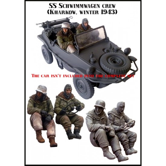 1/35 SS Schwimmwagen Crew (Kharkov, Winter 1943) (2 Figures)