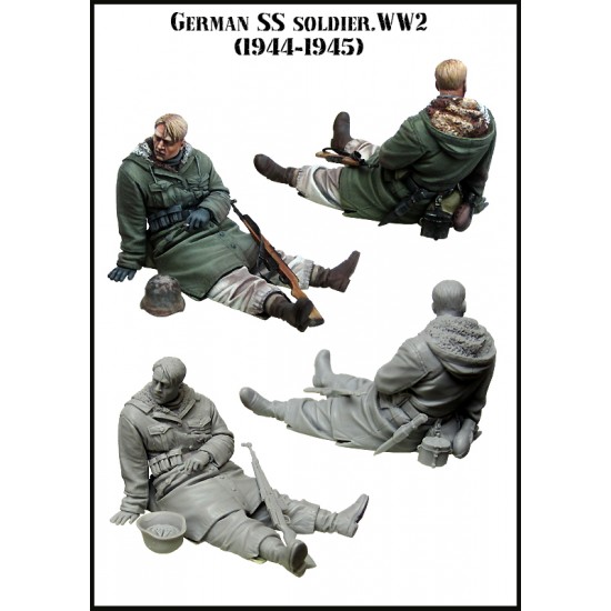 1/35 WWII German SS Soldier 1944-1945 - Sitting (1 figure)