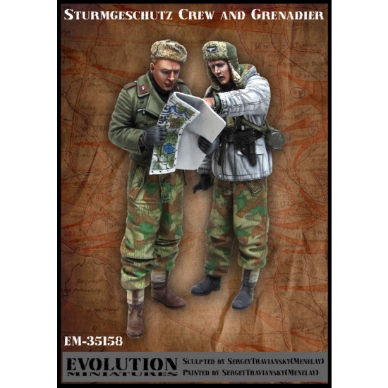 1/35 Sturmgeschutz Crew and Grenadier (2 figures)
