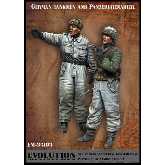 1/35 German Tankmen and Panzergrenadier (2 figures)