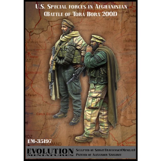 1/35 US Special Forces in Afghanistan [Battle of Tora Bora 2001] (2 figures)