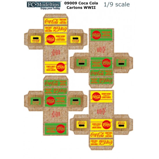 1/9 WWII Coca Cola Cartons
