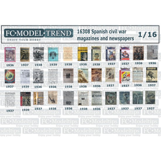 1/16 Spanish Civil War Magazines & Newspapers