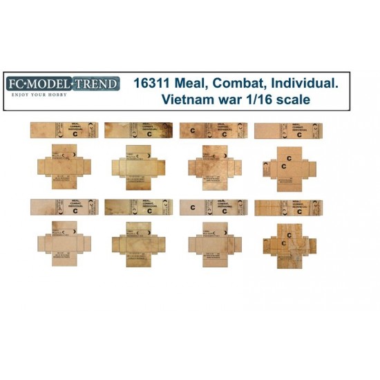 1/16 US Combate Rations Vietnam Era