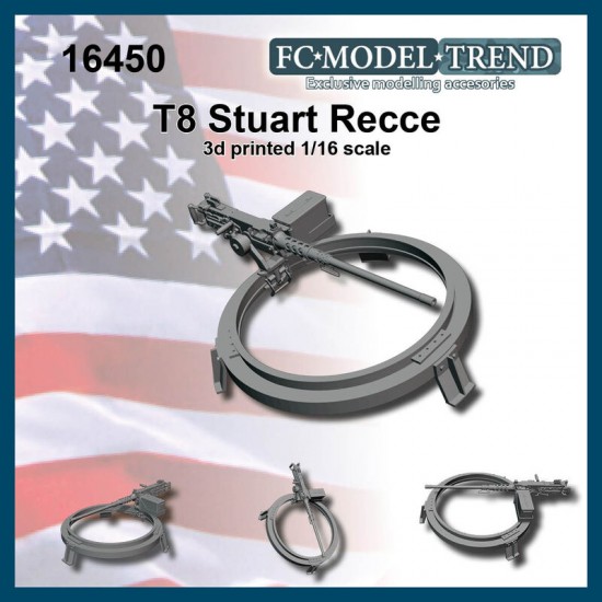 1/16 T8 Stuart Recce 3D Printed Parts for Classy Hobby Kit