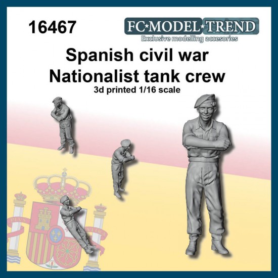 1/16 Spanish Civil War Nationalist Tank Crew