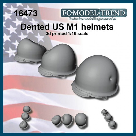 1/16 WWII US Dented Helmets