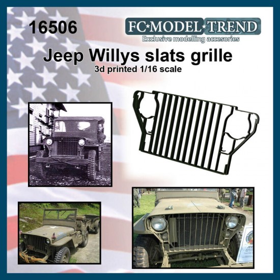1/16 Jeep Willys Slates Early Grille
