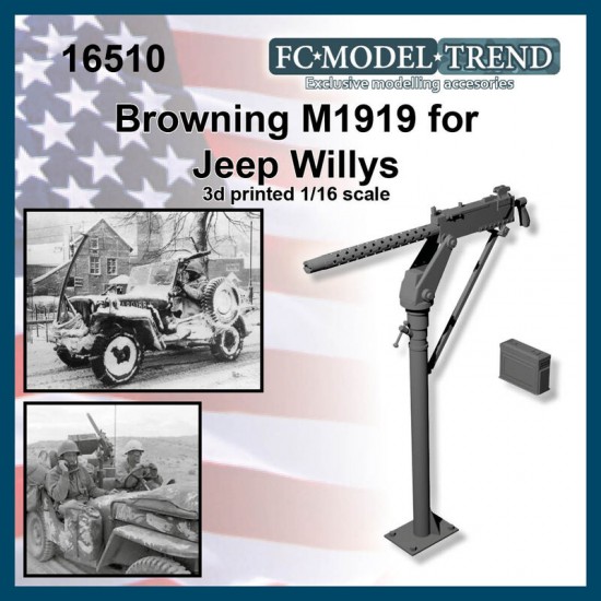 1/16 Jeep Willys Browning M1919