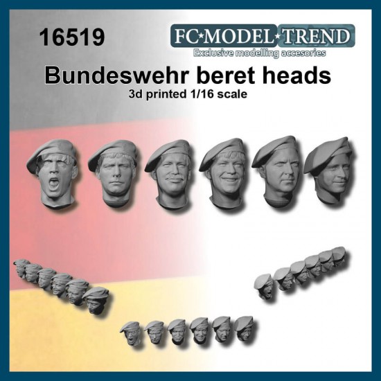 1/16 Bundeswehr Beret Heads