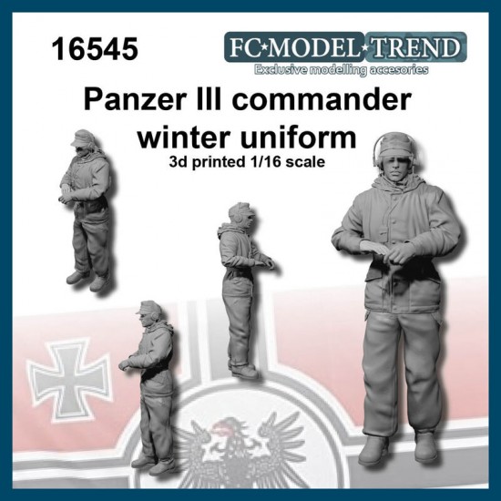 1/16 Panzer III Commander In Winter Uniform