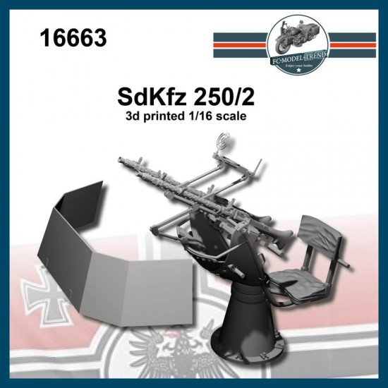 1/16 Sdkfz 250/4 AA Zwillingssockel 36