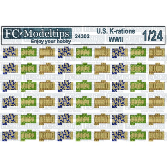 FC Model Trend 1/24 WWII US Army K Rations Cartons Vol.1 | BNA Model World