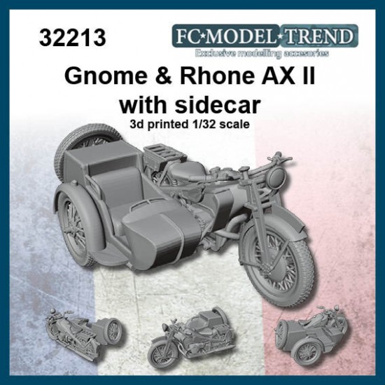 1/32 Gnome & Rhone Ax II w/Sidecar