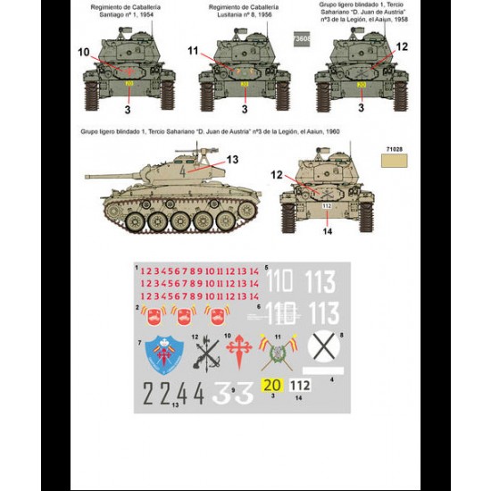 1/35 M24 Chaffee in Spain Decals