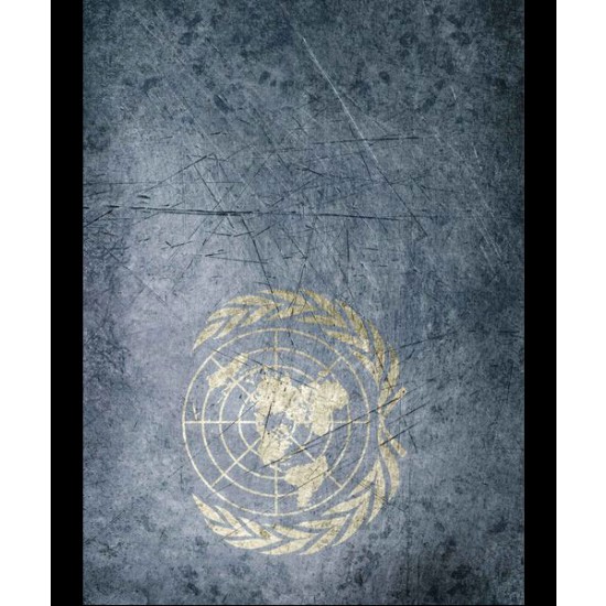 Grunge Self-adhesive Base - United nations (260 x 190mm)