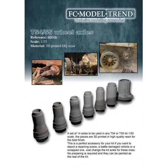 1/35 T-54/55 Wheel Axes