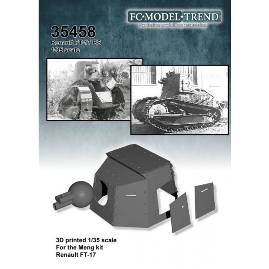 1/35 Renault FT-17BS Conversion Set for Meng FT-17 Models