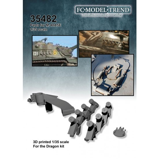 1/35 US Main Battle Tank M48A5E Detail Set for Dragon kits