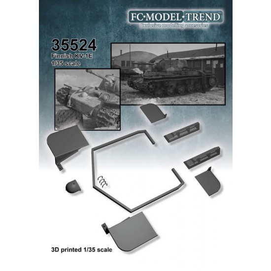 1/35 Finnish KV-1E Conversion Set for Trumpeter KV-1 Ehkranami kits