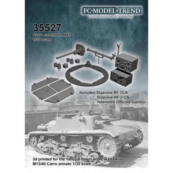 1/35 Carro Comando M41 Conversion Set for Tamiya/Italeri/Zvezda M13/40 kits