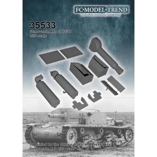 1/35 Semovente M41 Detail Set for Tamiya/Italeri/Zvezda kits