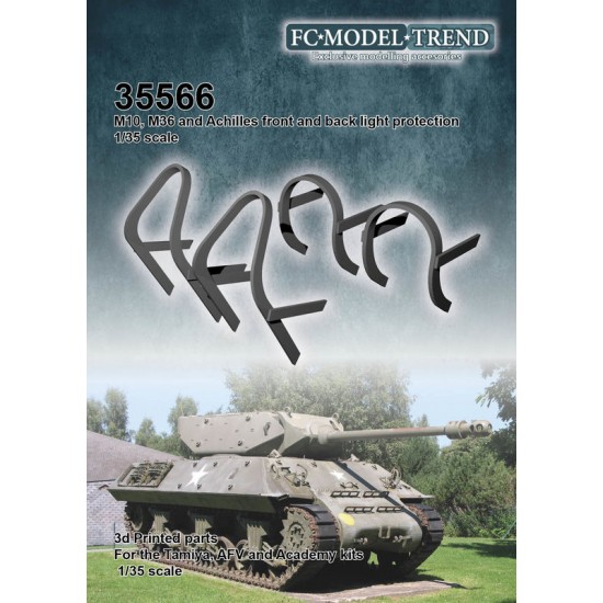 1/35 M10/M36/Achilles Tank Lights Guards for Tamiya/AFV/Academy kits