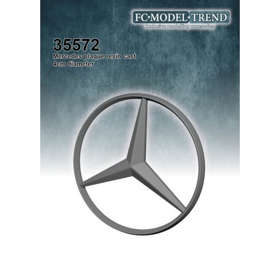 Mercedes Plaque (diameter: 4cm)