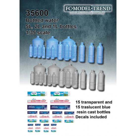 1/35 Bottled Water (5L, 2L & 1L bottles)