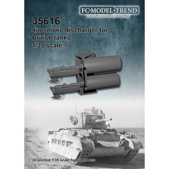 1/35 WWII British Tanks 4in Smoke Discharger