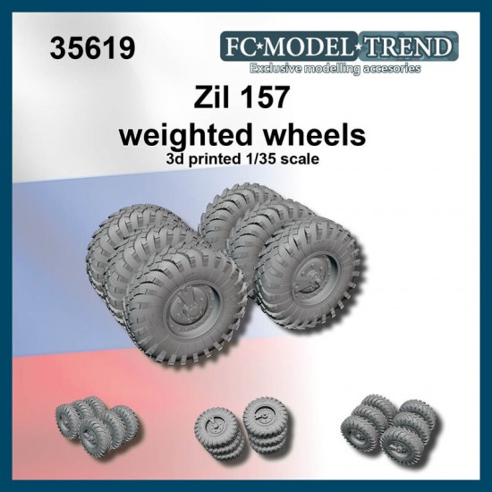 1/35 Zil-157 Weighted Wheels for Trumpeter Kit