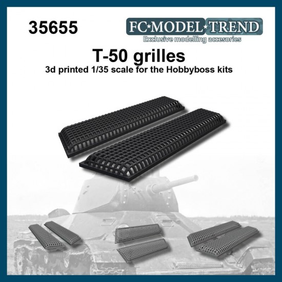 1/35 T-50 Mesh Grilles for HobbyBoss kits