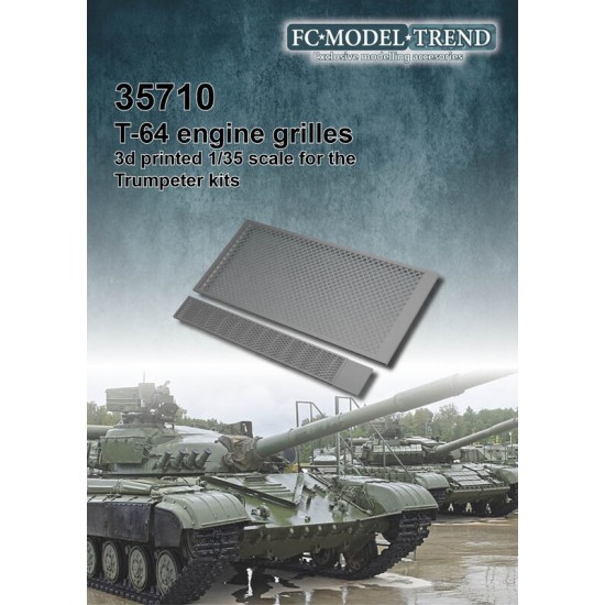 1/35 T-64 Mesh Grilles for Trumpeter kits