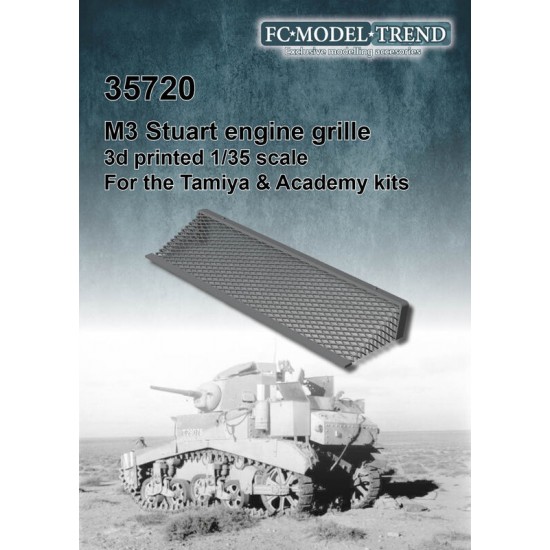 1/35 M3 Stuart Engine Cover Mesh for Tamiya/Academy kits