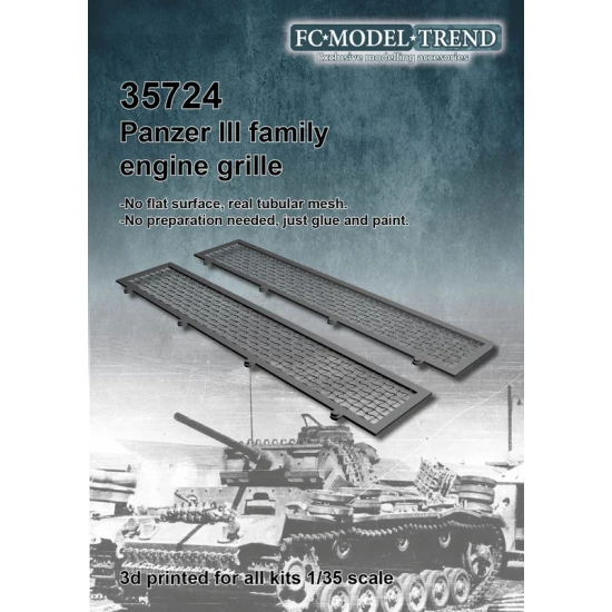 1/35 Panzer III Engine Grilles