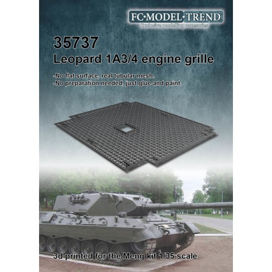 1/35 Leopard 1A3 Rear Grille for Meng Models