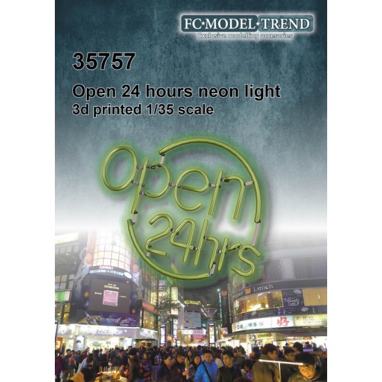 1/35 Open 24hrs Neon Light