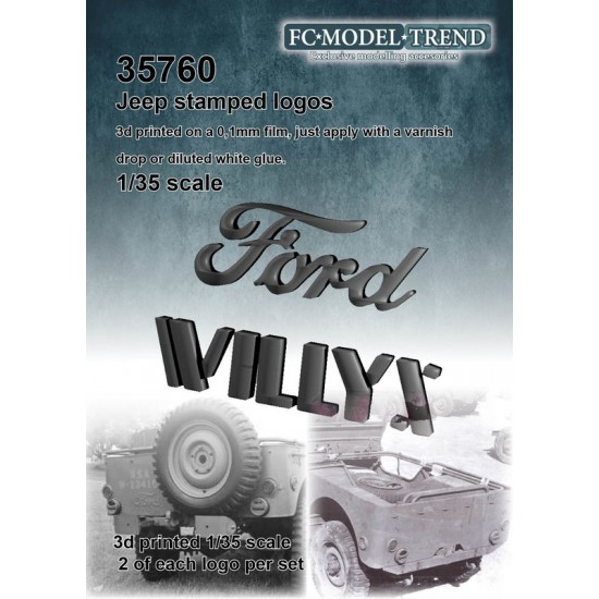 1/35 Jeep Stamped Logos (2pcs)