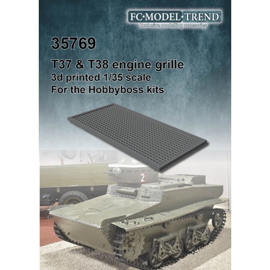 1/35 T37/T38 Engine Cover Grille for HobbyBoss kits FC Model Trend 35769