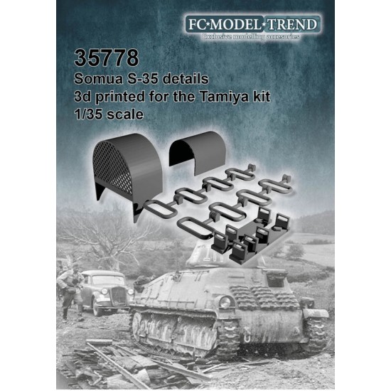 1/35 Somua S35 Detail Set for Tamiya kits