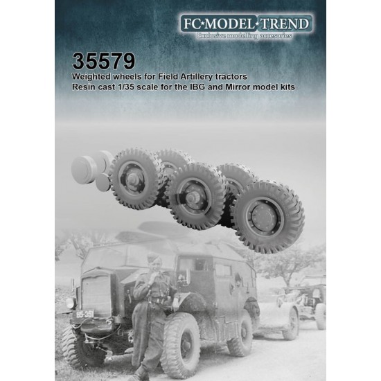 1/35 Morris C8 Weighted Wheels for IBG kits