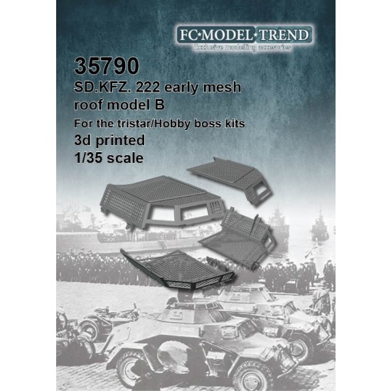 1/35 SdKfz. 222 Early Mesh Roof Model B for Tristar/HobbyBoss kits