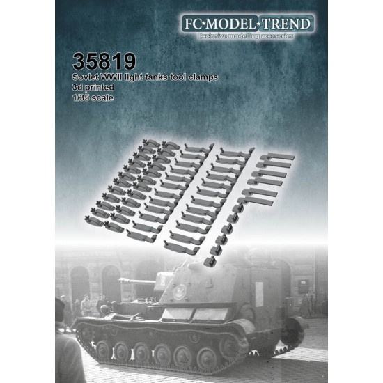 1/35 WWII Soviet Light Tanks Tool Clamps