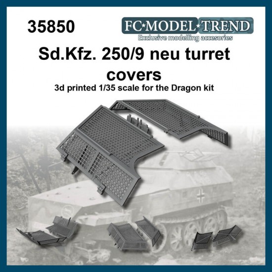 1/35 SdKfz. 250/9 Turret Hatches for Dragon kits