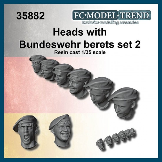 1/35 Bundeswehr Tank Crew Heads #2