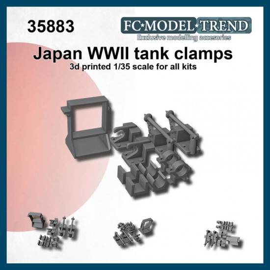 1/35 WWII Japanese Tanks Clamps
