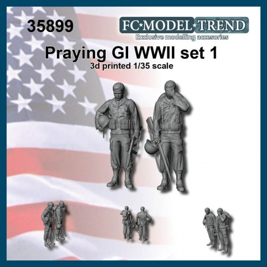1/35 US Soldiers Praying set 1