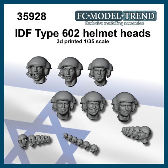 1/35 IDF Type 602 Helmet Heads Set