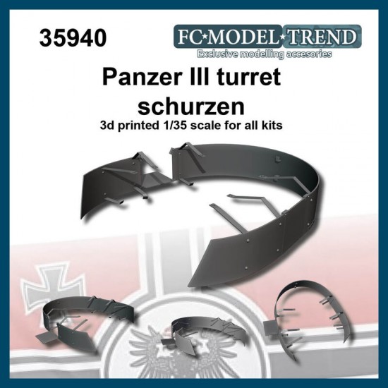 1/35 Panzer III Turret "Schurzen" Extra Armor