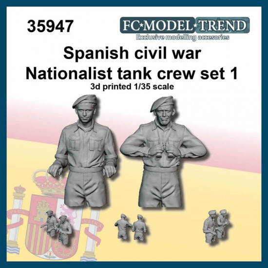 1/35 Spanish Civil War National Tank Crew set 1